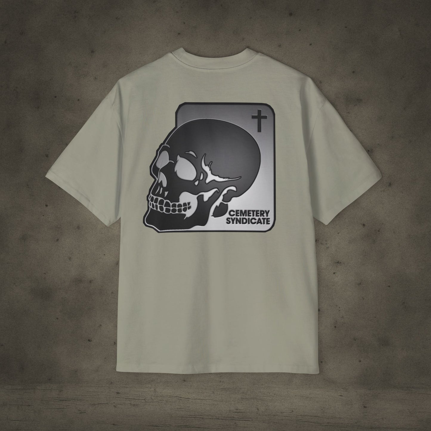 Skull Logo Tee — Cemetery Syndicate Graphic Oversized T-Shirt
