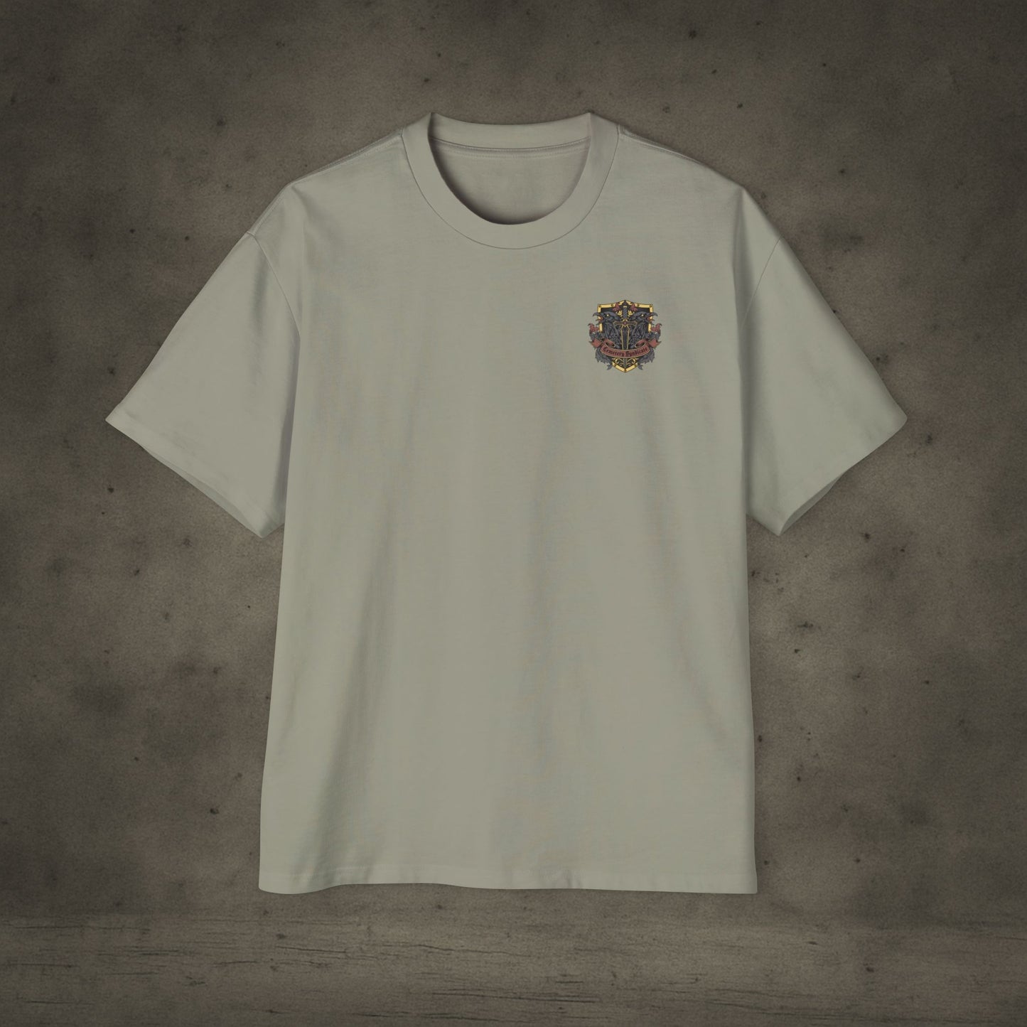 Gothic Crest 'Cemetery Syndicate' Graphic Shirt